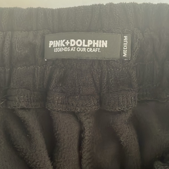 Pink + Dolphin The Tech Velour Velvet Track Sweat pants size M - Picture 4 of 9